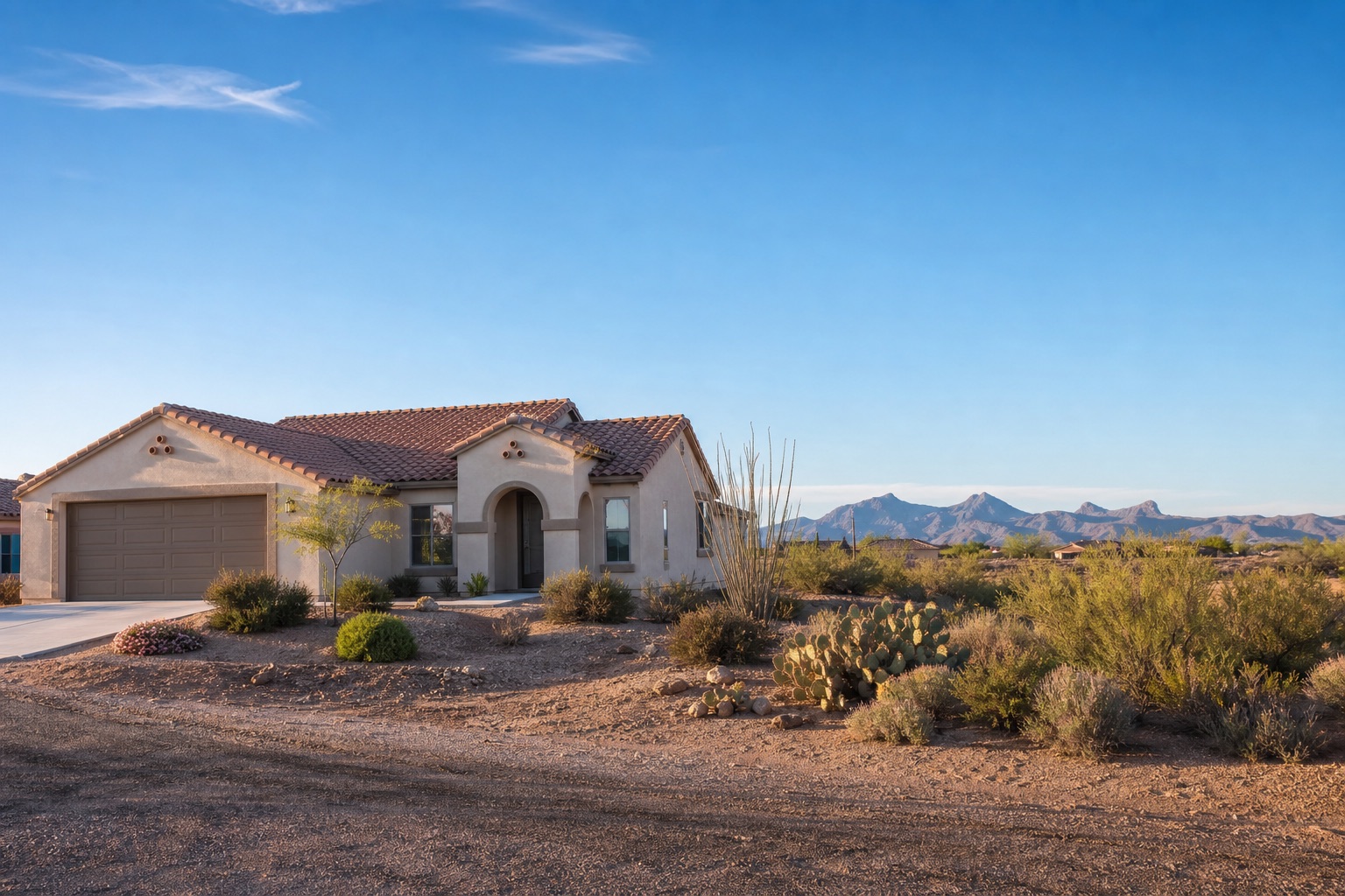 Vail home with Southwestern desert landscaping